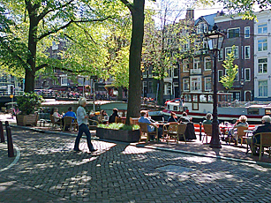 great all day outdoor cafe in Amsterdam