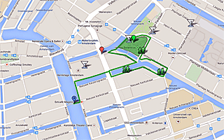 Thumbnail map of Hortus Botanicus and surrounding area Walk in Amsterdam