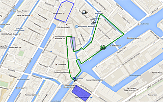Thumbnail Map of Oudeschans and Nieuwmarkt area walk