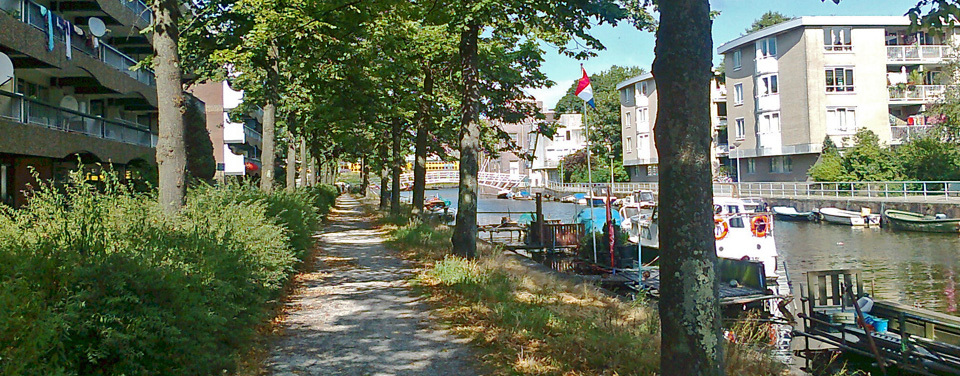 Car-free walking along the Wittenburgerkade in Amsterdam