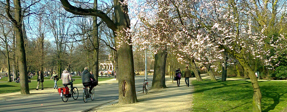 Spring Walk in Vondelpark Amsterdam