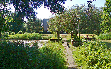 Little park beside Buiksloterweg in Amsterdam North